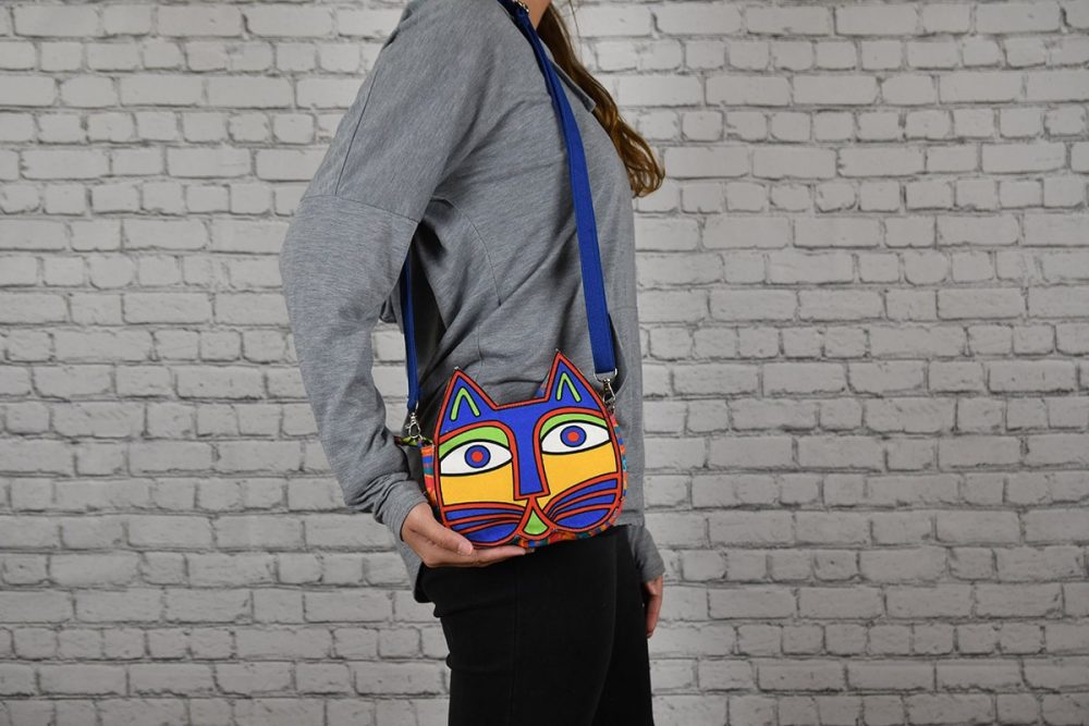 crossbody cat head bag